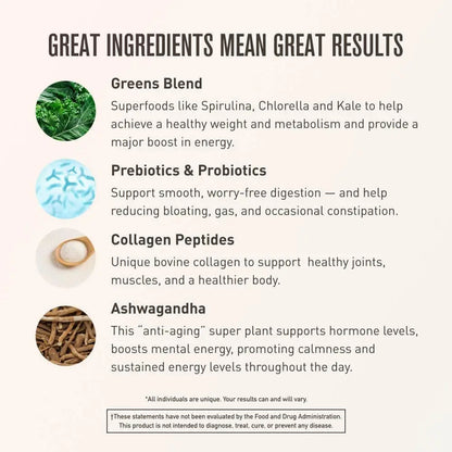 by Chuck Norris Morning Kick, Greens Superfood Powder Supplement with Ashwaganda, Collagen, Probiotics, Supports Energy Levels, 30 Servings (Strawberry Lemonade) SFK USA
